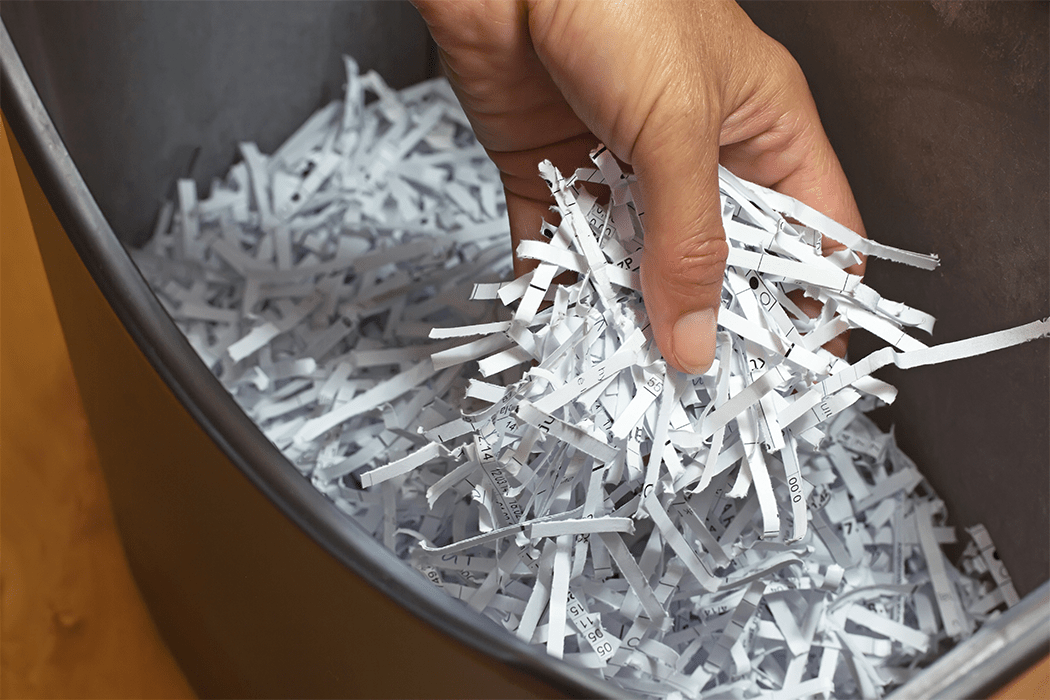 Trash - Loss Prevention - Shredded Paper