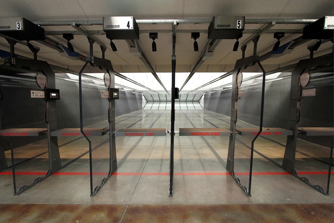 Nashville Armory range stalls looking downrange
