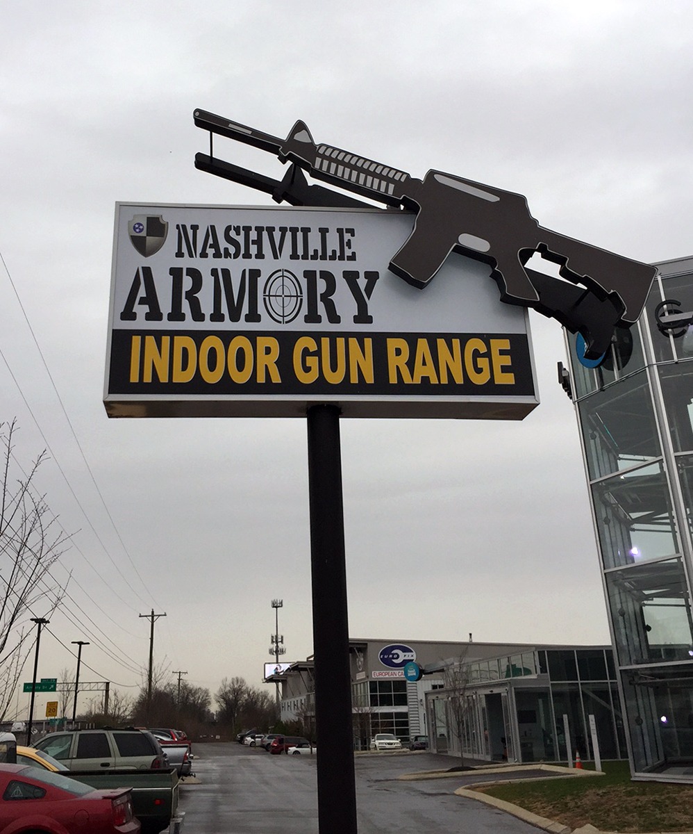 Nashville Armory Roadside Signage