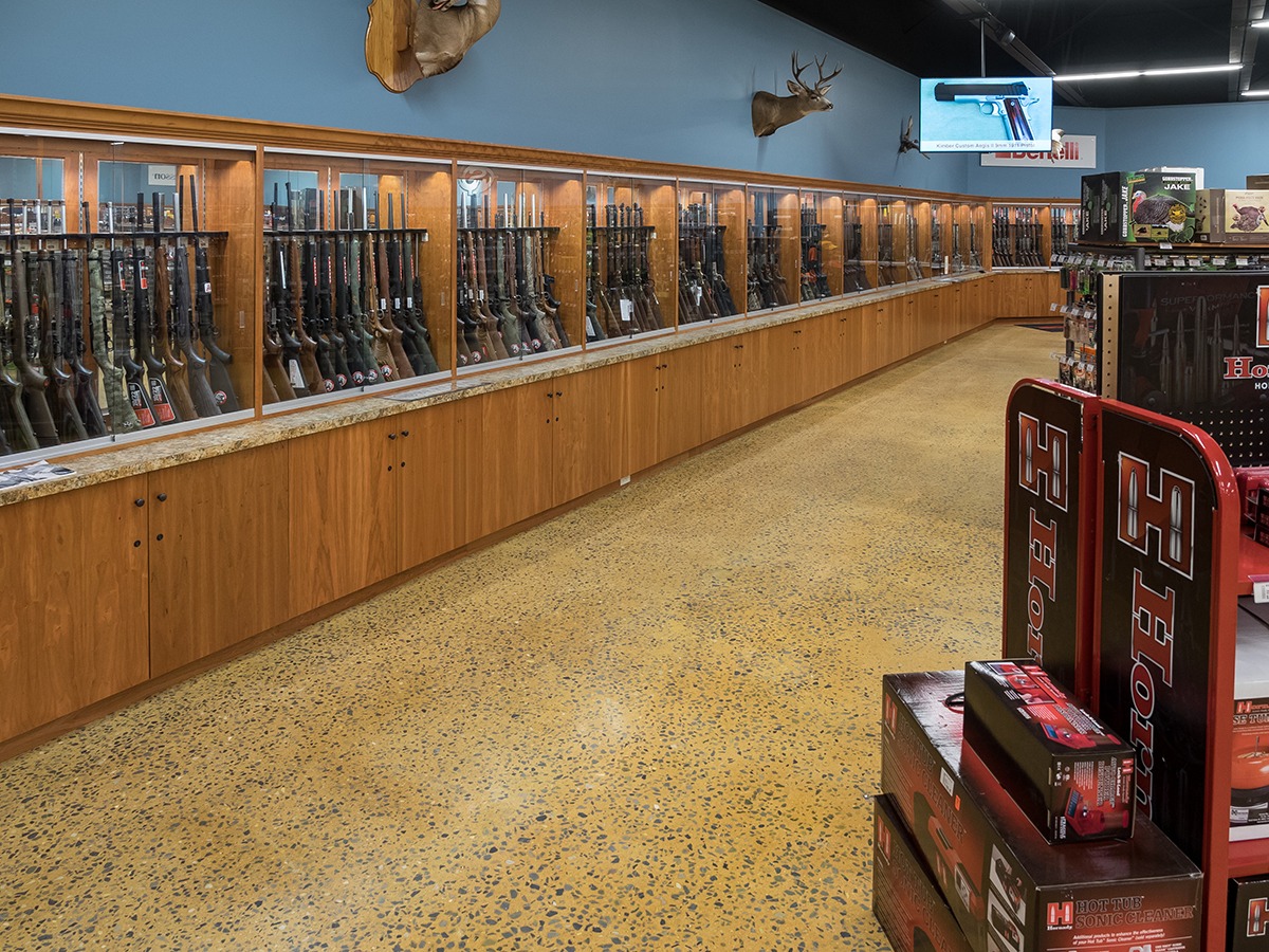 The Sportsman's Shop Rifle Displays