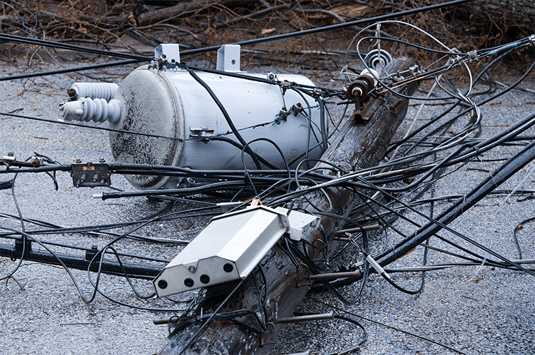Power lines down - Electrical Disaster Prep