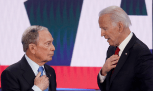 Michael Bloomberg and Joe Biden