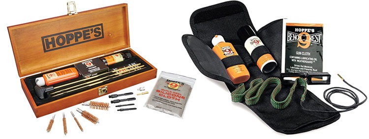 Hoppe's Bore Snake cleaning kit.