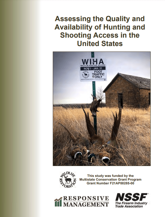 NSSF Announces Study on Assessing the Quality and Availability of Hunting and Shooting Access in the United States