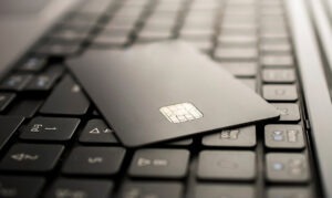 Credit Card on Keyboard