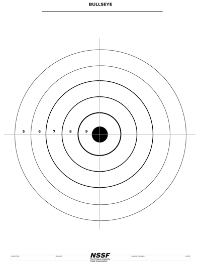 free printable bullseye target