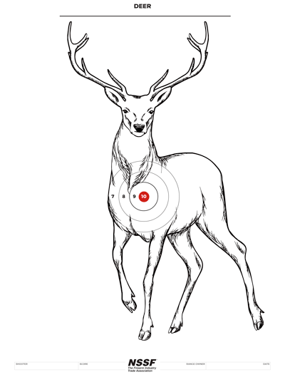free printable deer image target
