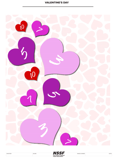 free printable valentine image target