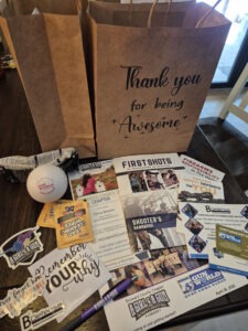 An example of swag First Shots students received at Gun World of South Florida.